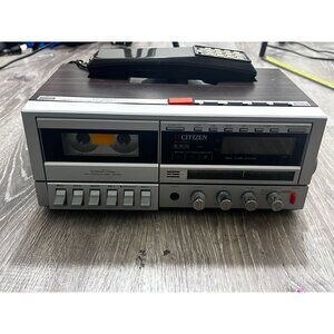 Vintage Citizen JCR872 Stereo FM /AM Electronic Duel Alarm System Cassette Recor
